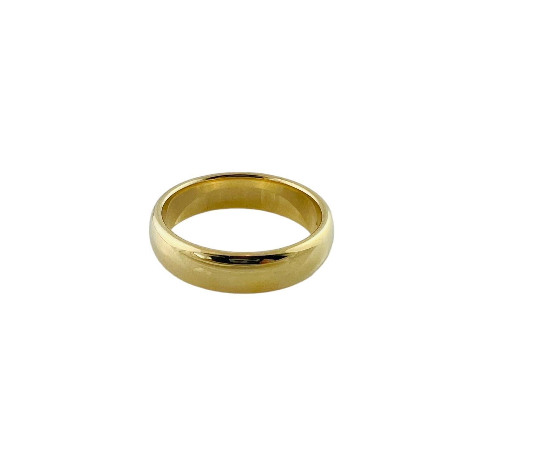 Tiffany & Co. 18K Yellow Gold Men's Wedding Band Size 11 #16545 In Good Condition In Washington Depot, CT