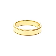Tiffany & Co. 18 Karat Gelbgold Milgrain-Ehering