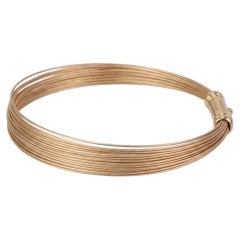 Tiffany & Co. 18k Yellow Gold Multi-Strand Wire Cable Bracelet