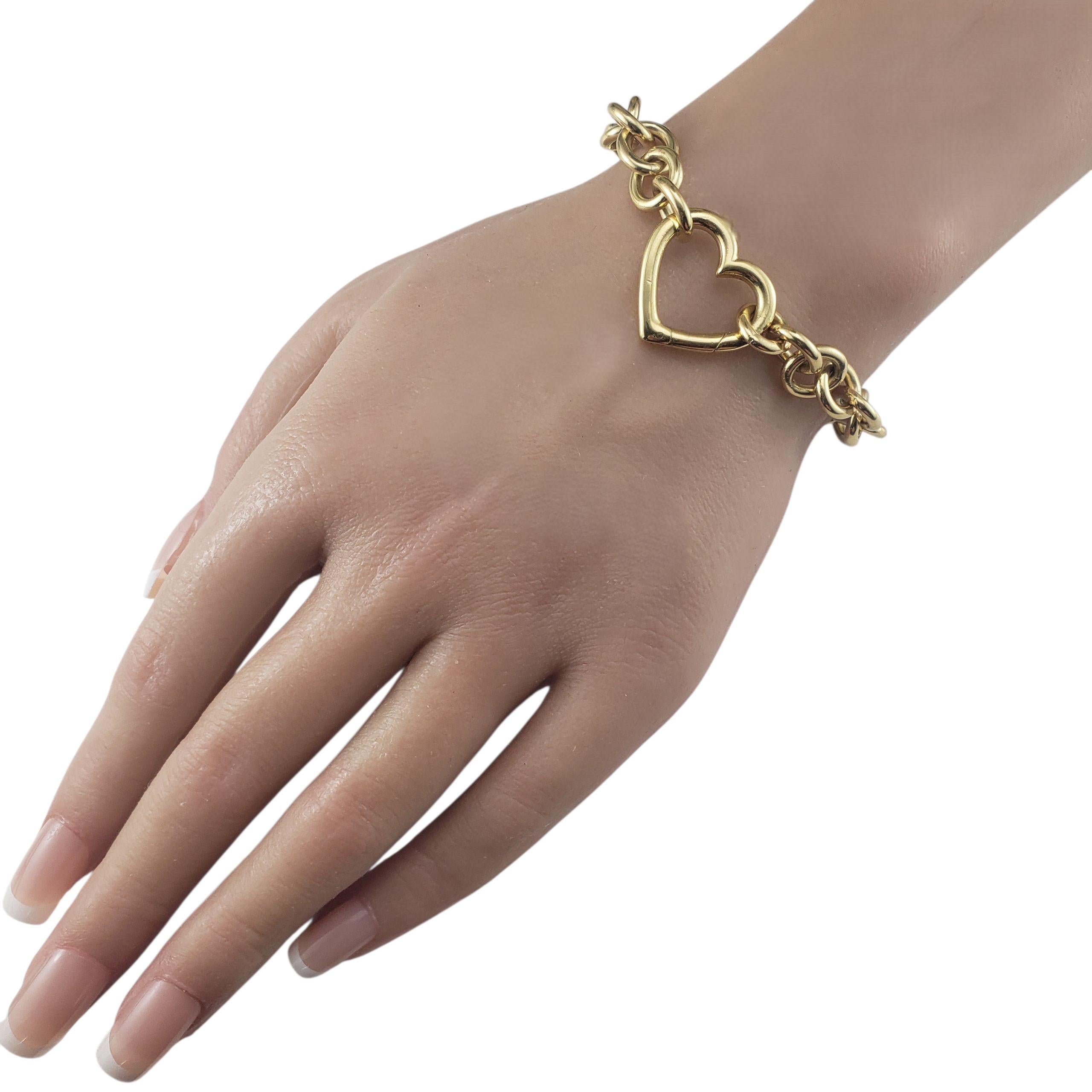Tiffany & Co. 18K Yellow Gold Open Heart Link Bracelet w/Pouch #23426 en venta 1