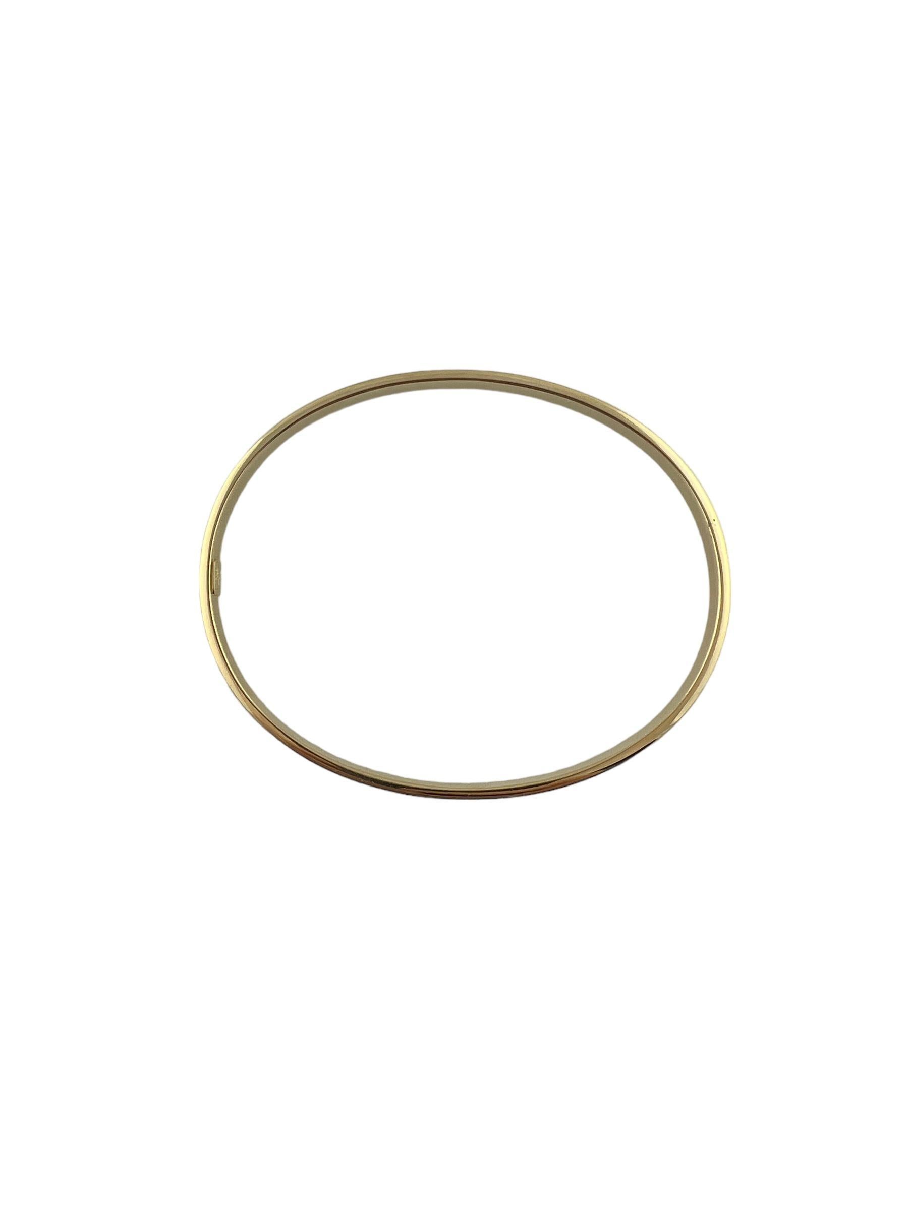 Tiffany & Co. 18K Yellow Gold Oval Bangle Bracelet #15735 1