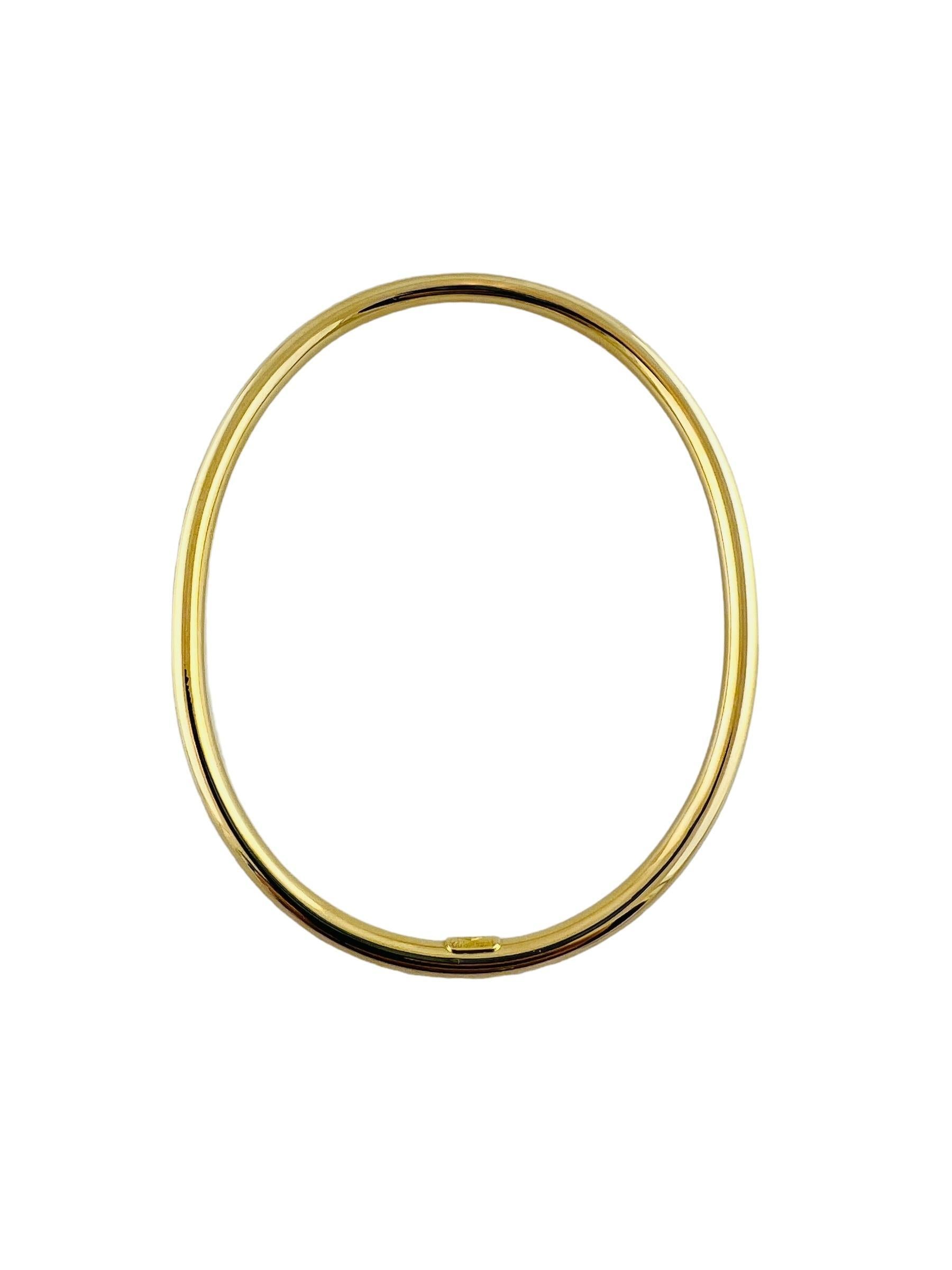 Women's Tiffany & Co. 18K Yellow Gold Oval Bangle Bracelet #16674