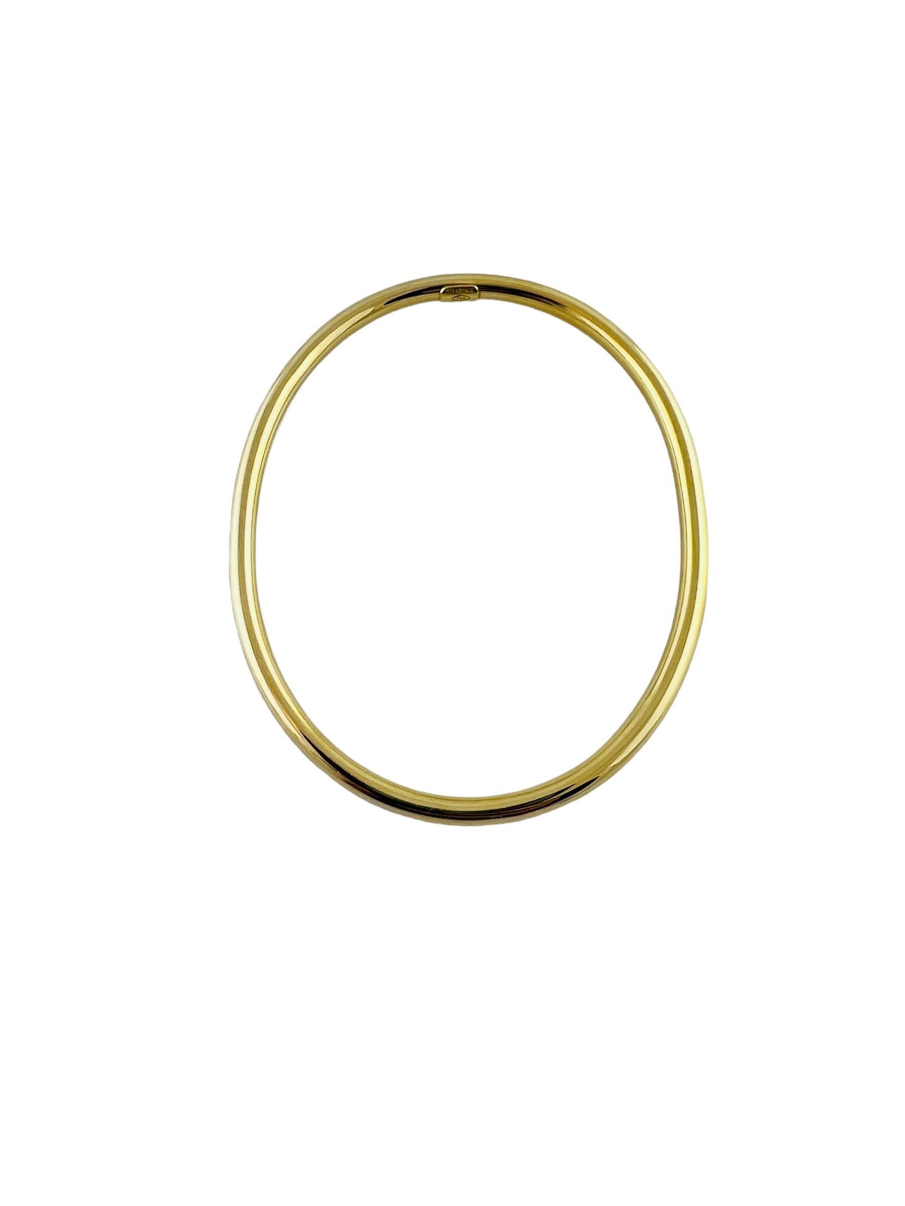 Tiffany & Co. 18K Yellow Gold Oval Bangle Bracelet #16674 1