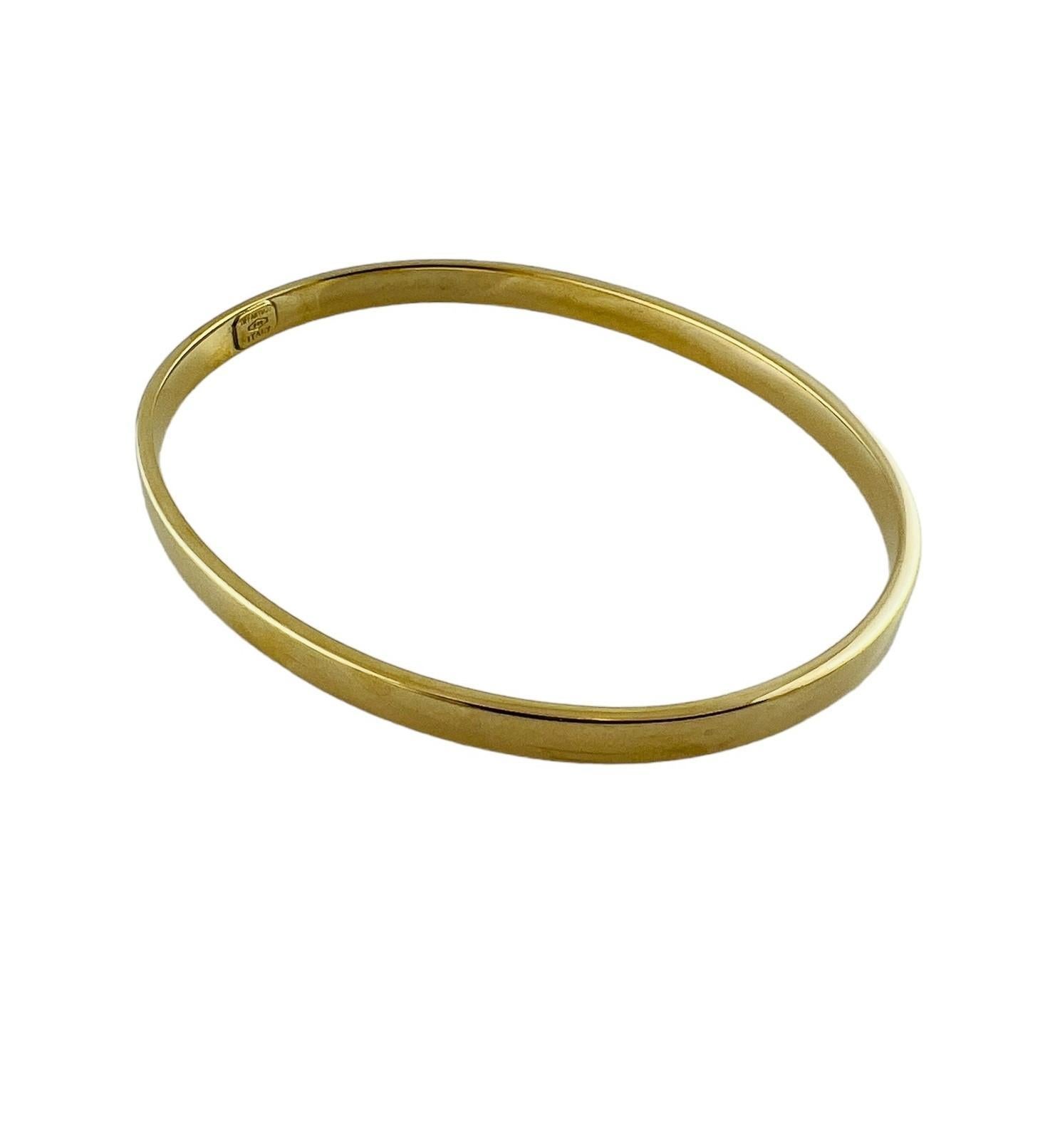Women's Tiffany & Co. 18K Yellow Gold Oval Bangle Bracelet #16675