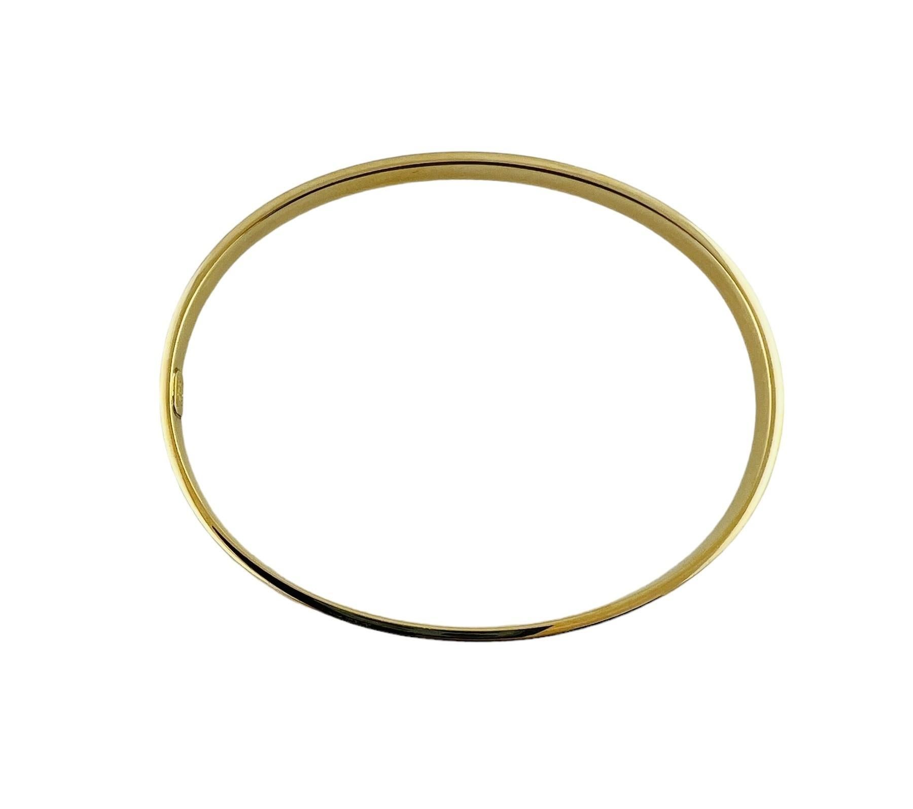 Tiffany & Co. 18K Yellow Gold Oval Bangle Bracelet #16675 2
