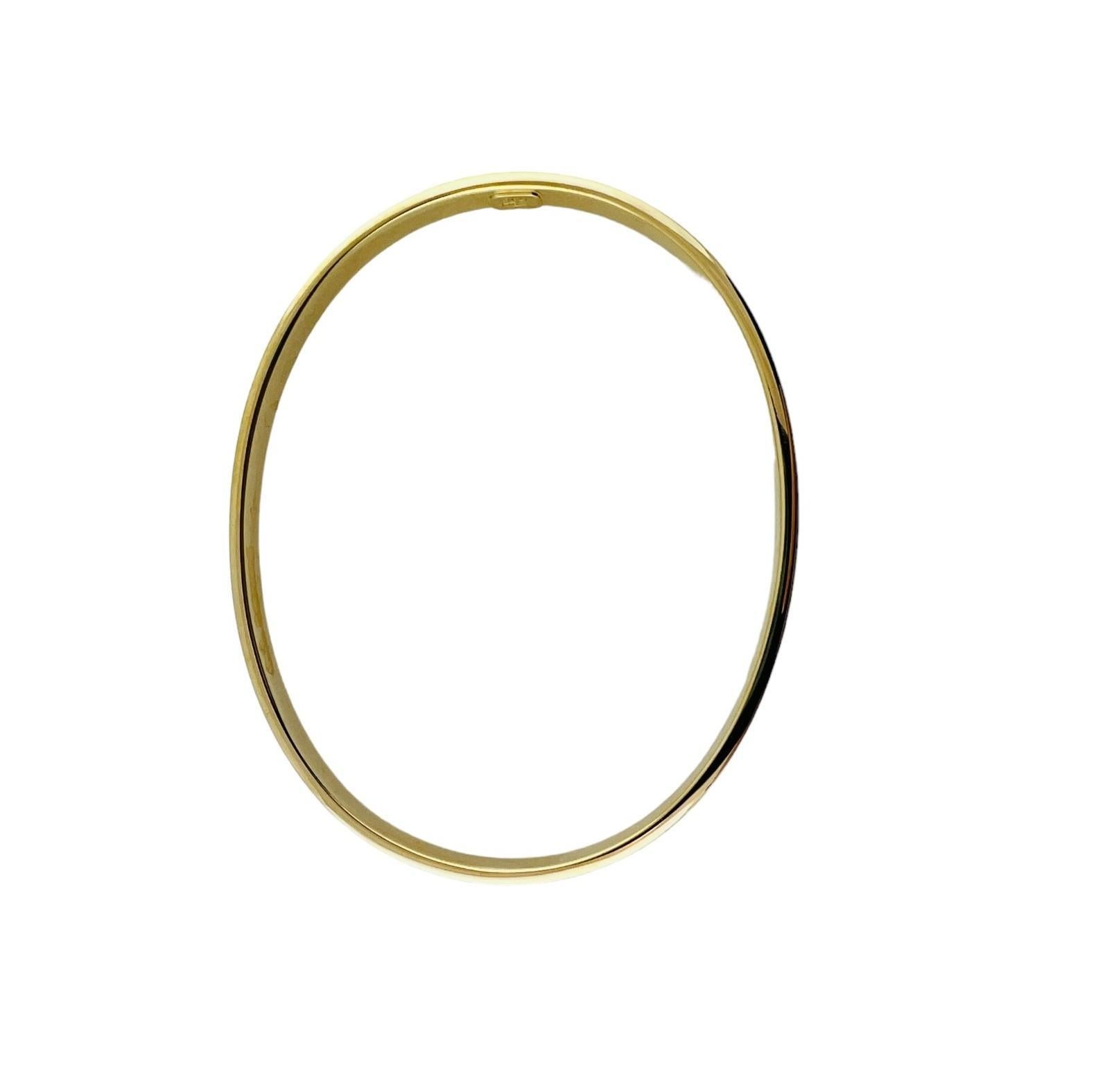 Women's Tiffany & Co. 18K Yellow Gold Oval Bangle Bracelet #16676
