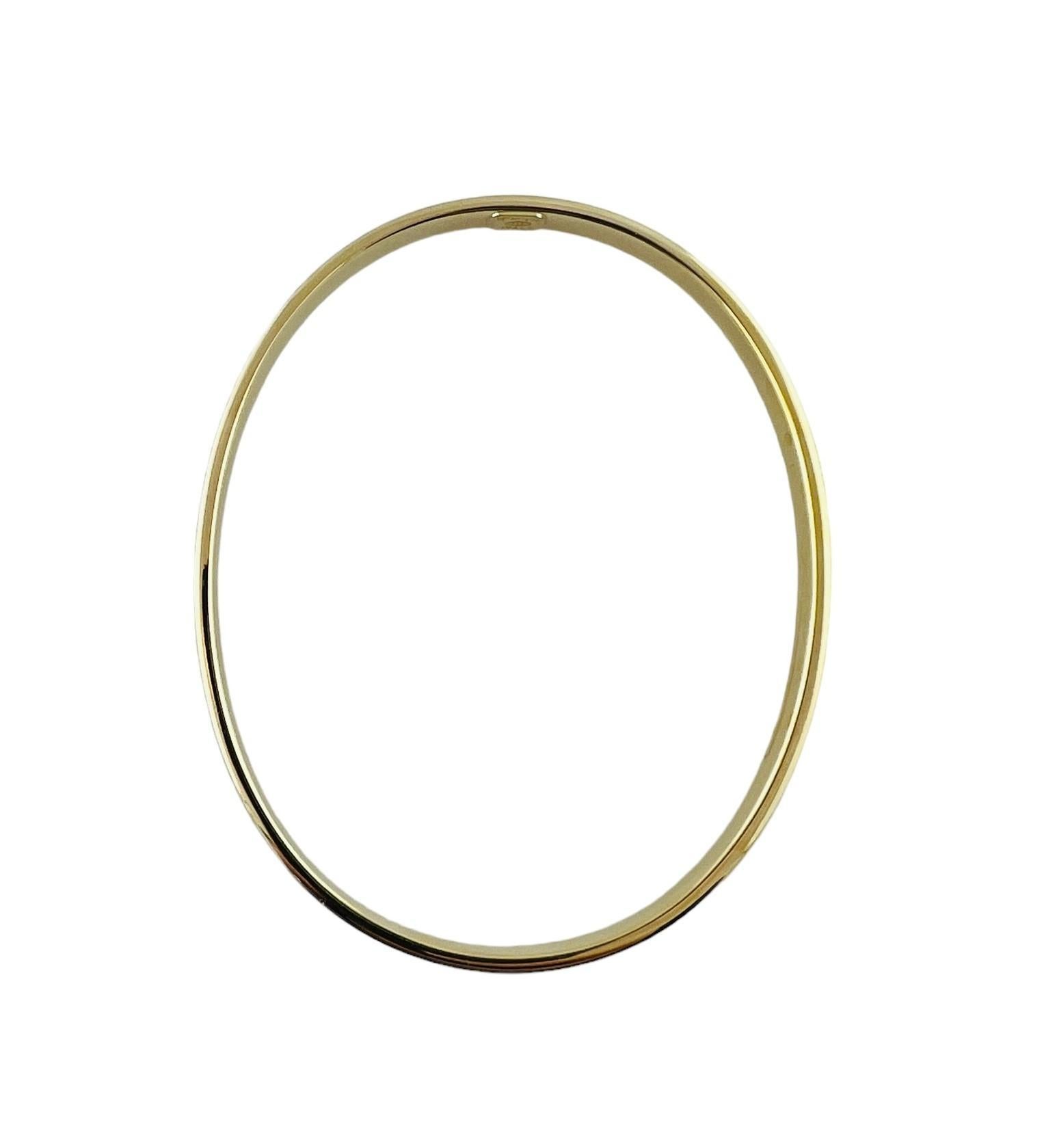 Tiffany & Co. 18K Yellow Gold Oval Bangle Bracelet #16676 1