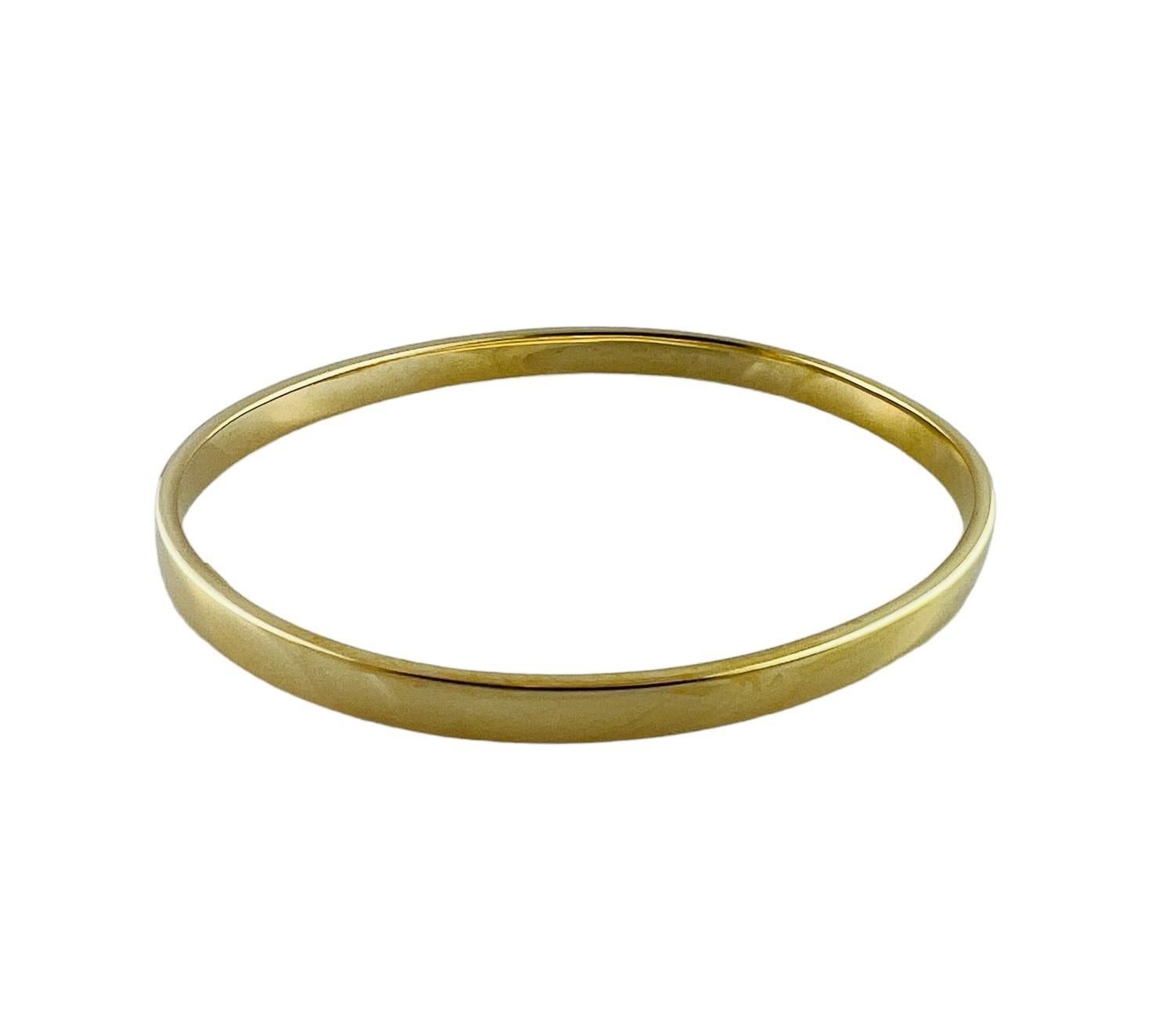 Tiffany & Co. 18K Yellow Gold Oval Bangle Bracelet #16676 2