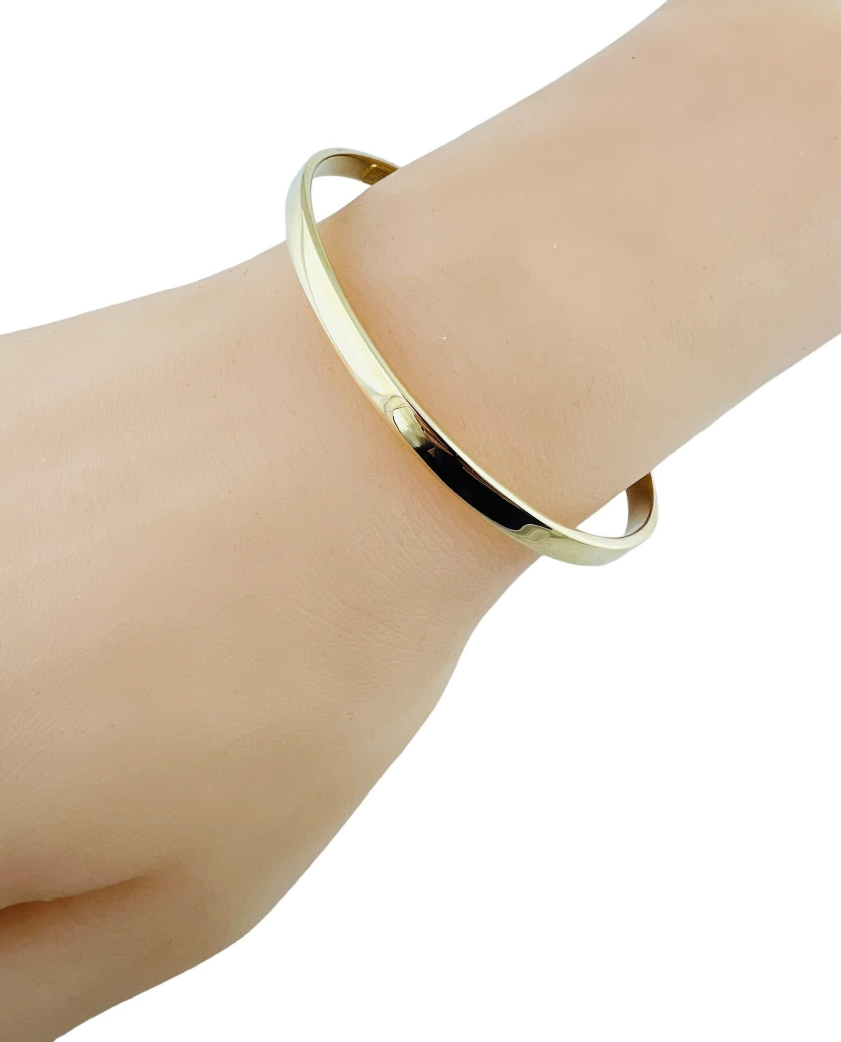Tiffany & Co. 18K Yellow Gold Oval Bangle Bracelet #16676 4