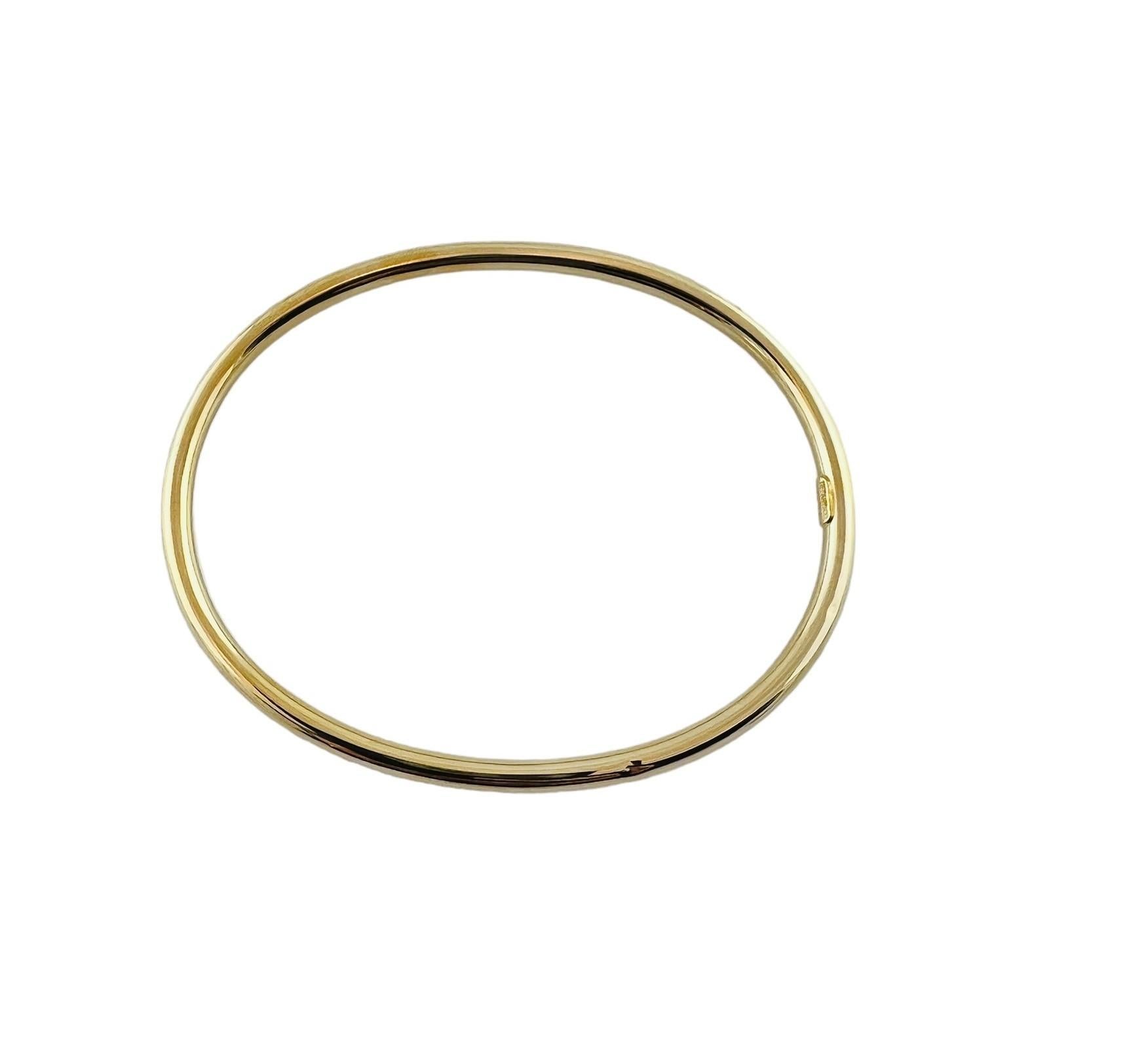 Tiffany & Co. 18K Yellow Gold Oval Bangle Bracelet #16680 3
