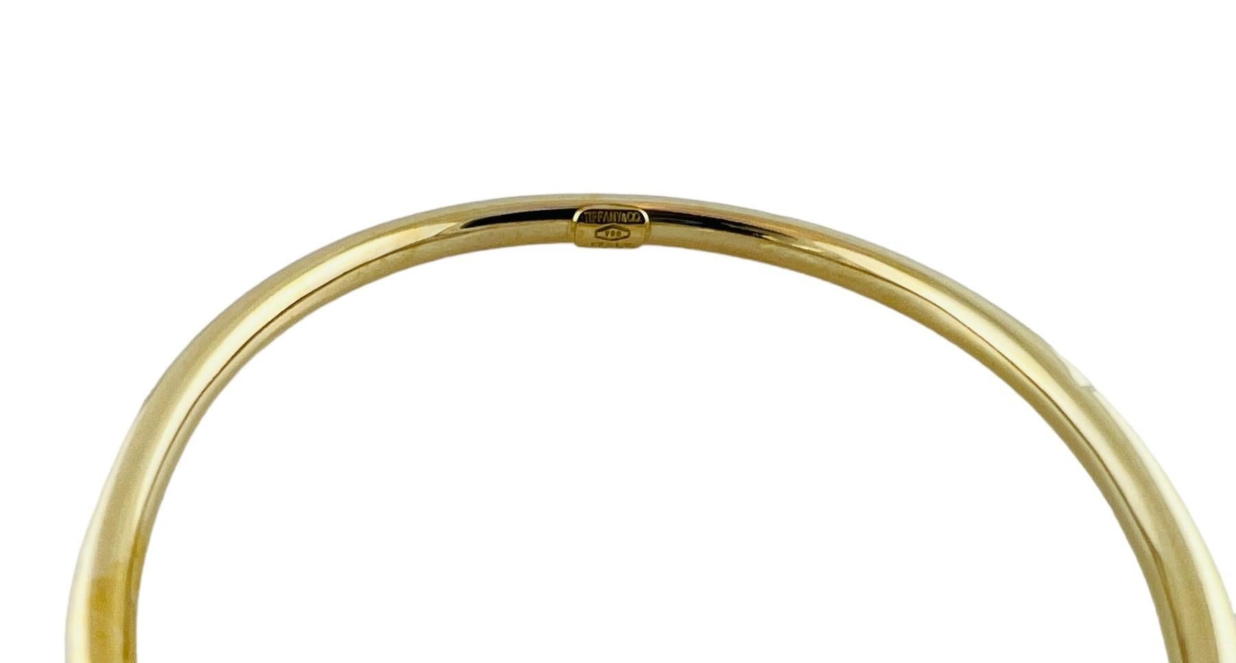 Tiffany & Co. 18K Yellow Gold Oval Bangle Bracelet #16680 4