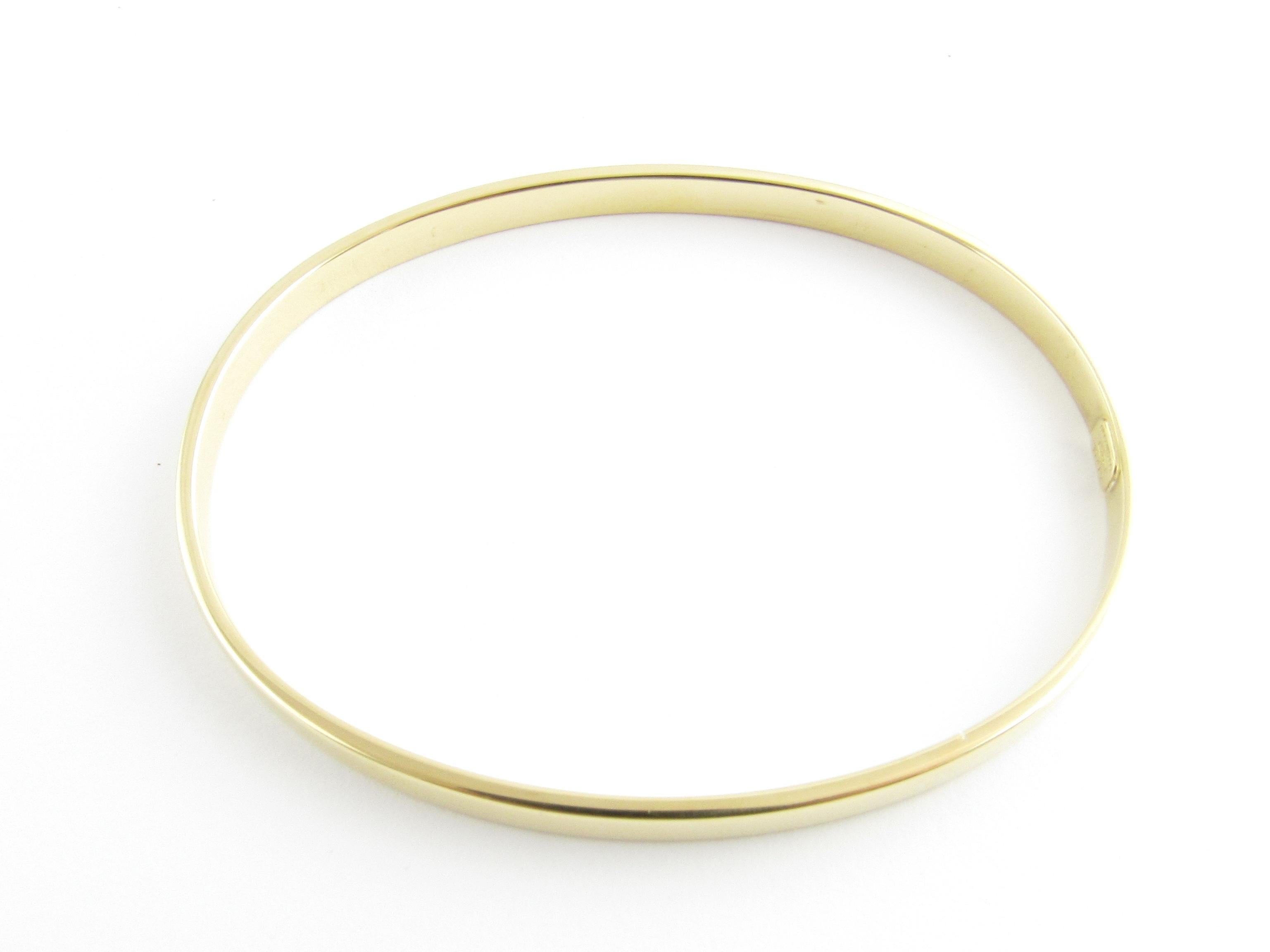 oval gold bangle bracelet