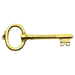 Tiffany & Co. 18k Yellow Gold Oval Key Pendant