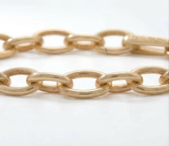 Tiffany & Co. 18K Yellow Gold Oval Link Chain Bracelet