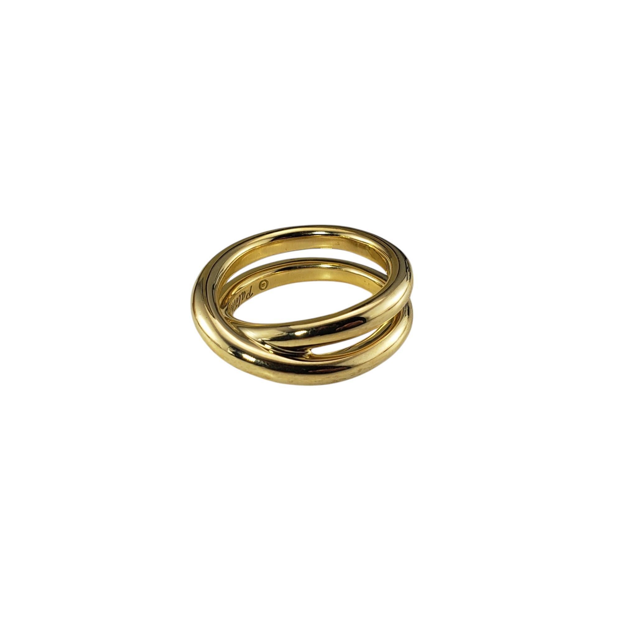 Anillo cruzado Paloma Picasso en oro amarillo de 18 quilates Tiffany & Co. talla 7

Este anillo cruzado de Paloma Picasso está elaborado en oro amarillo pulido de 18 quilates con la elegancia característica de Tiffany. 

Anchura: 7 mm.

Sello: