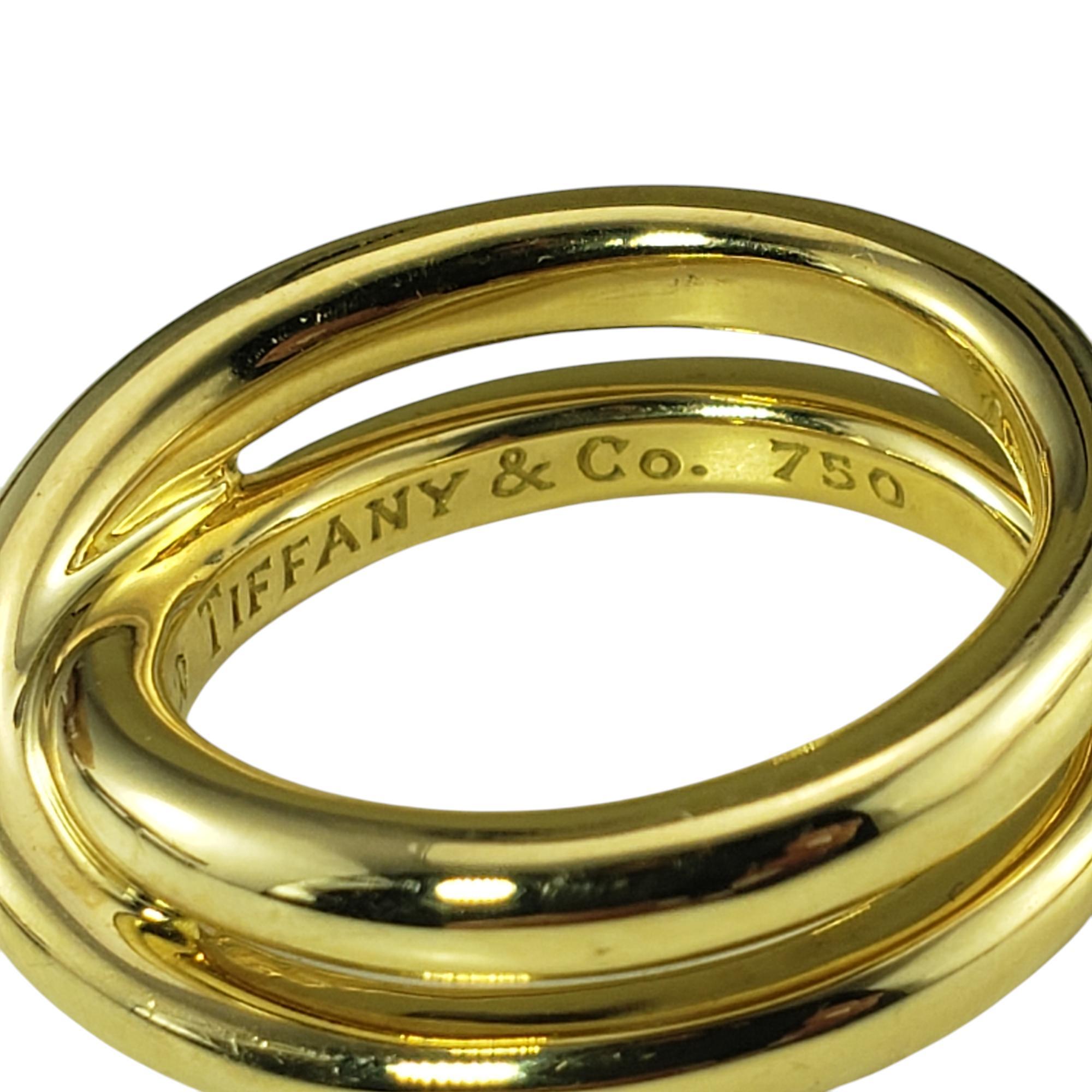 Anillo cruzado Paloma Picasso for Tiffany & Co. de oro amarillo de 18 quilates, talla 7 #19875 en venta 1