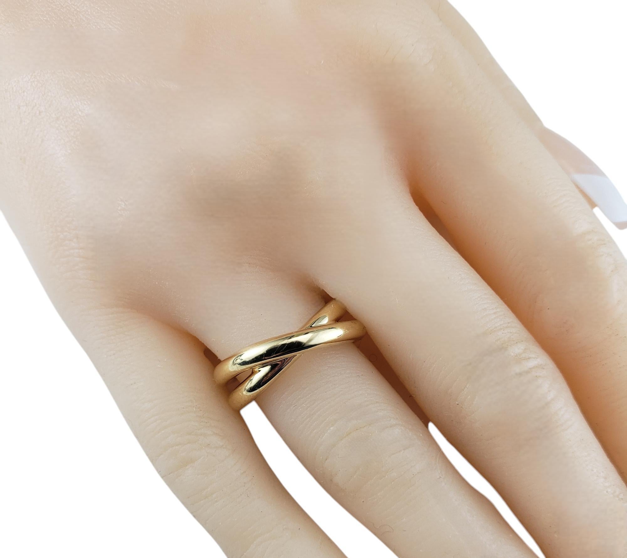 Anillo cruzado Paloma Picasso for Tiffany & Co. de oro amarillo de 18 quilates, talla 7 #19875 en venta 3