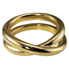Tiffany & Co. 18K Yellow Gold Paloma Picasso Crossover Ring Size 7 #19875
