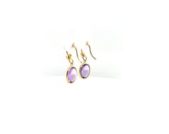 Tiffany & Co. 18k Yellow Gold Paloma Picasso Olive Leaf Amethyst Drop