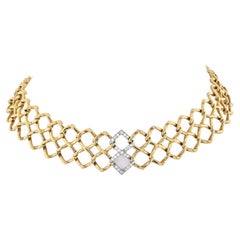 Tiffany & Co. 18K Yellow Gold Paloma Picasso Openwork Choker Necklace