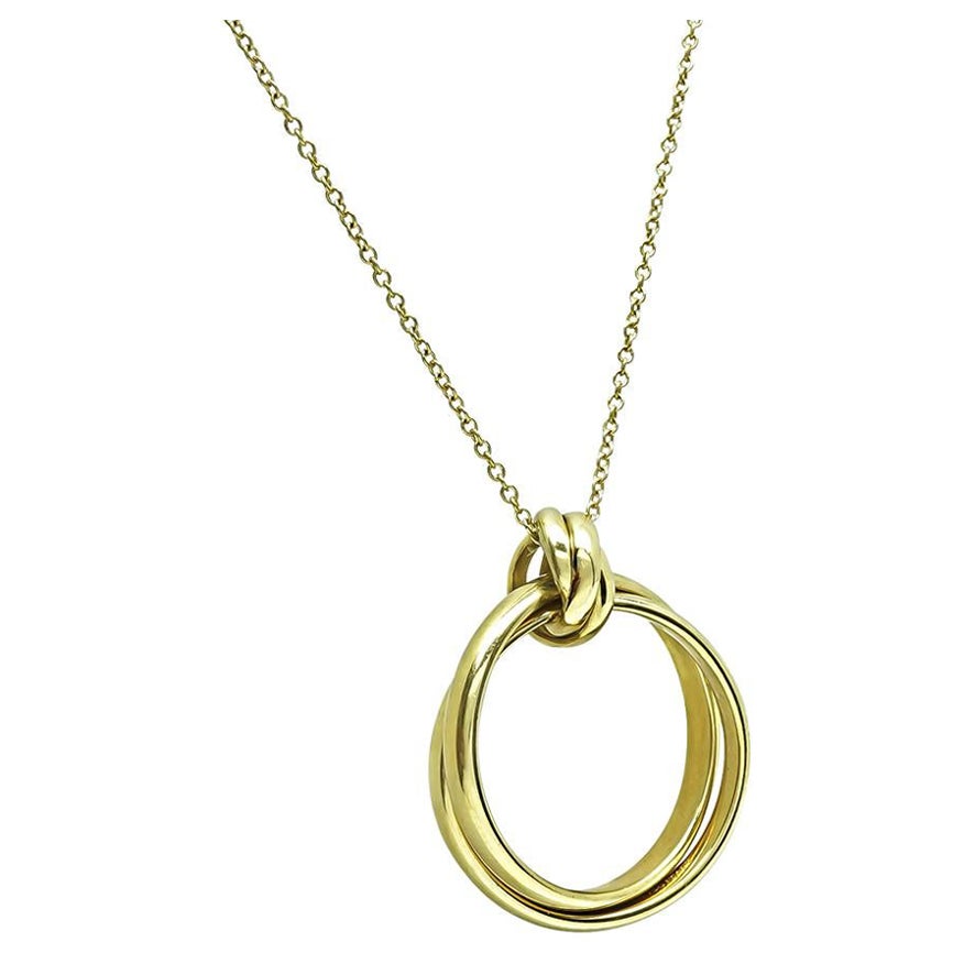 Tiffany & Co 18k Yellow Gold Paloma Picasso Pendant Necklace