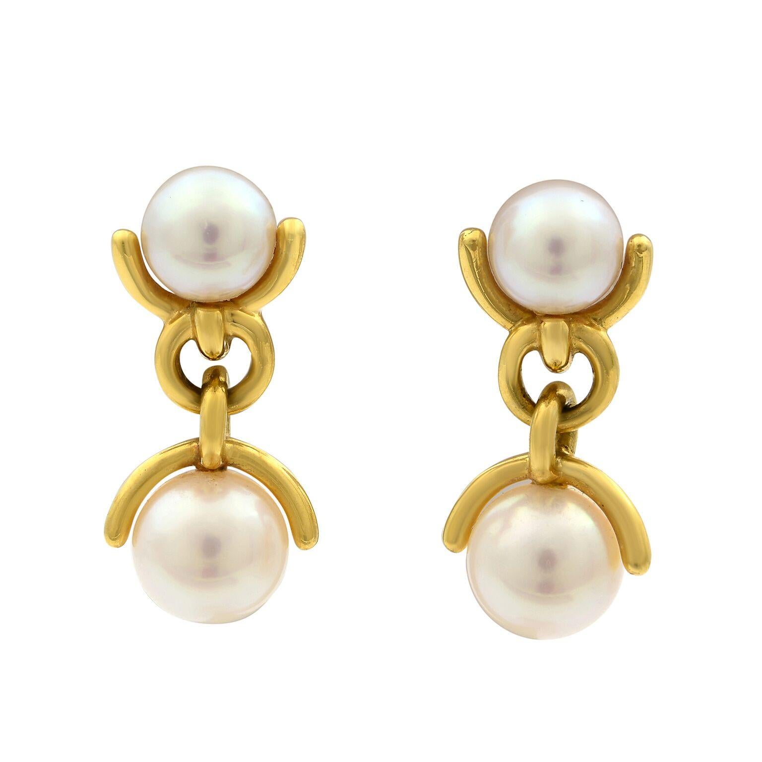 pearl drop earrings tiffany