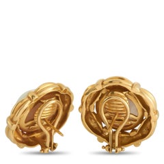 Tiffany & Co. 18K Yellow Gold Pearl Earrings
