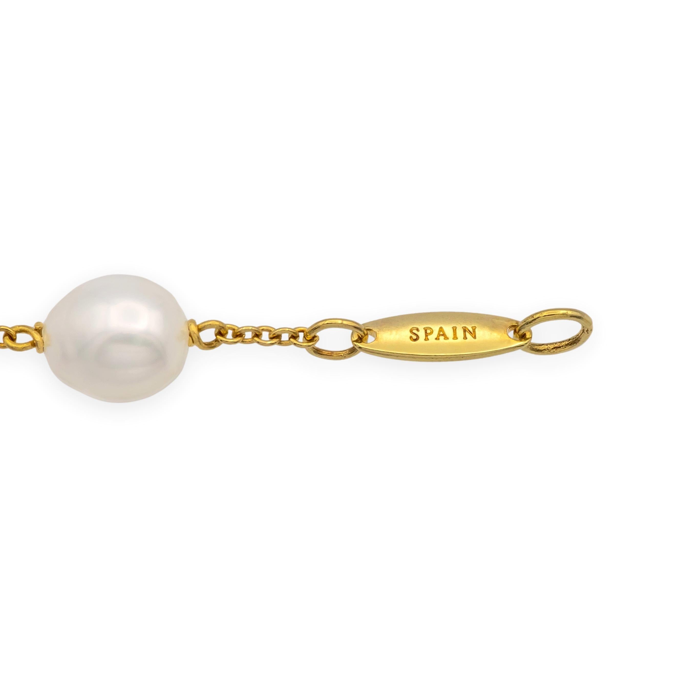 Tiffany & Co. Pulsera de oro amarillo de 18 quilates Peretti Pearls by the Yard 7