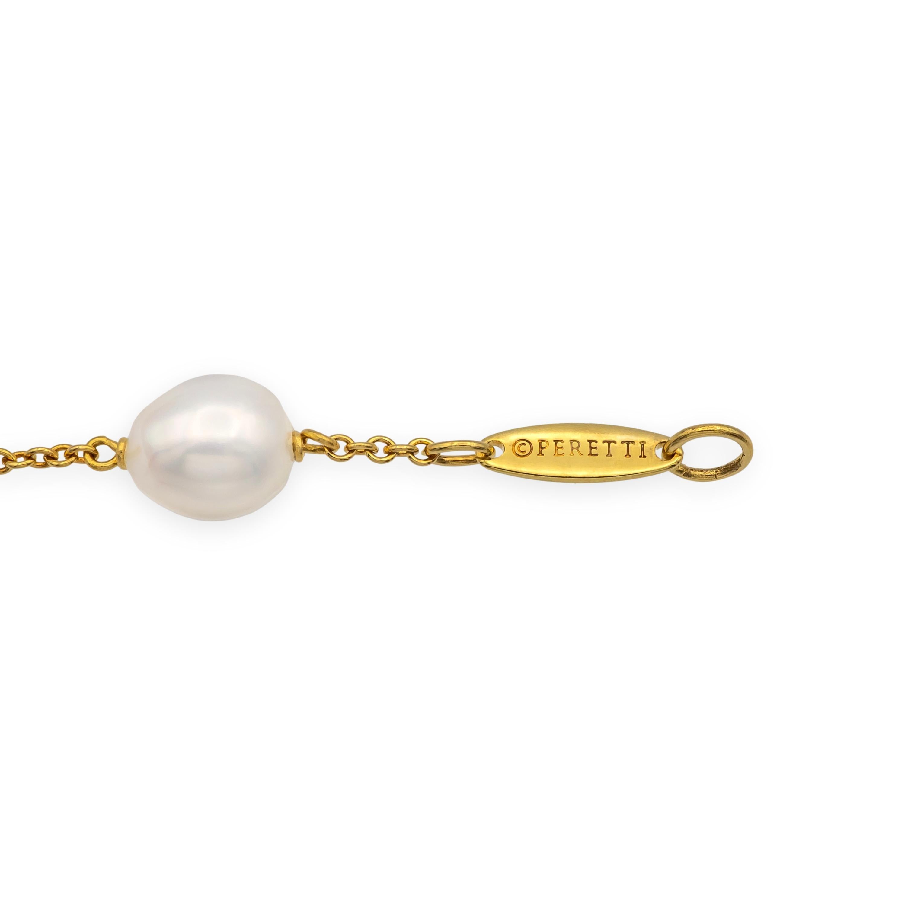Tiffany & Co. Pulsera de oro amarillo de 18 quilates Peretti Pearls by the Yard 7