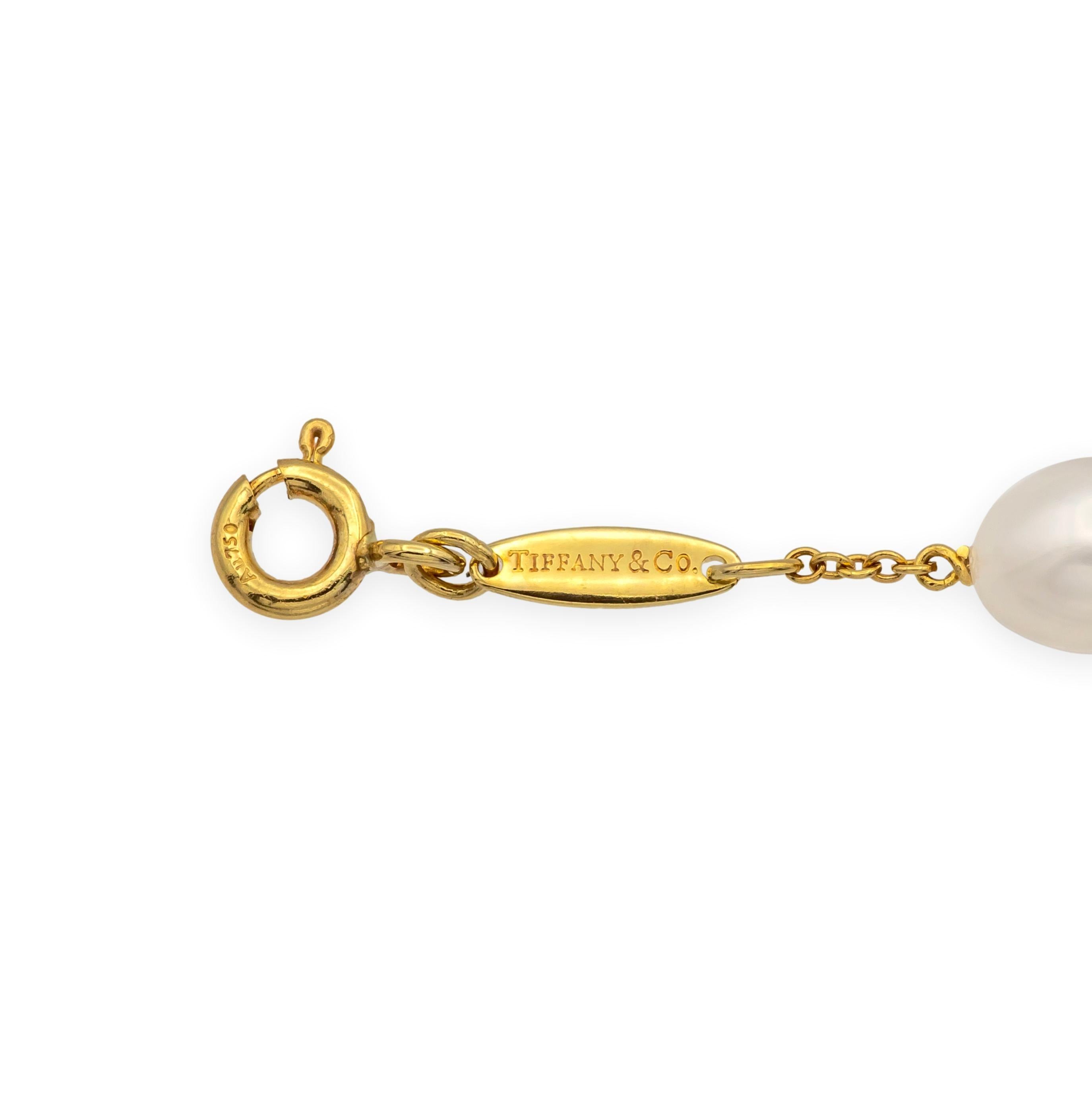 Tiffany & Co. Pulsera de oro amarillo de 18 quilates Peretti Pearls by the Yard 7