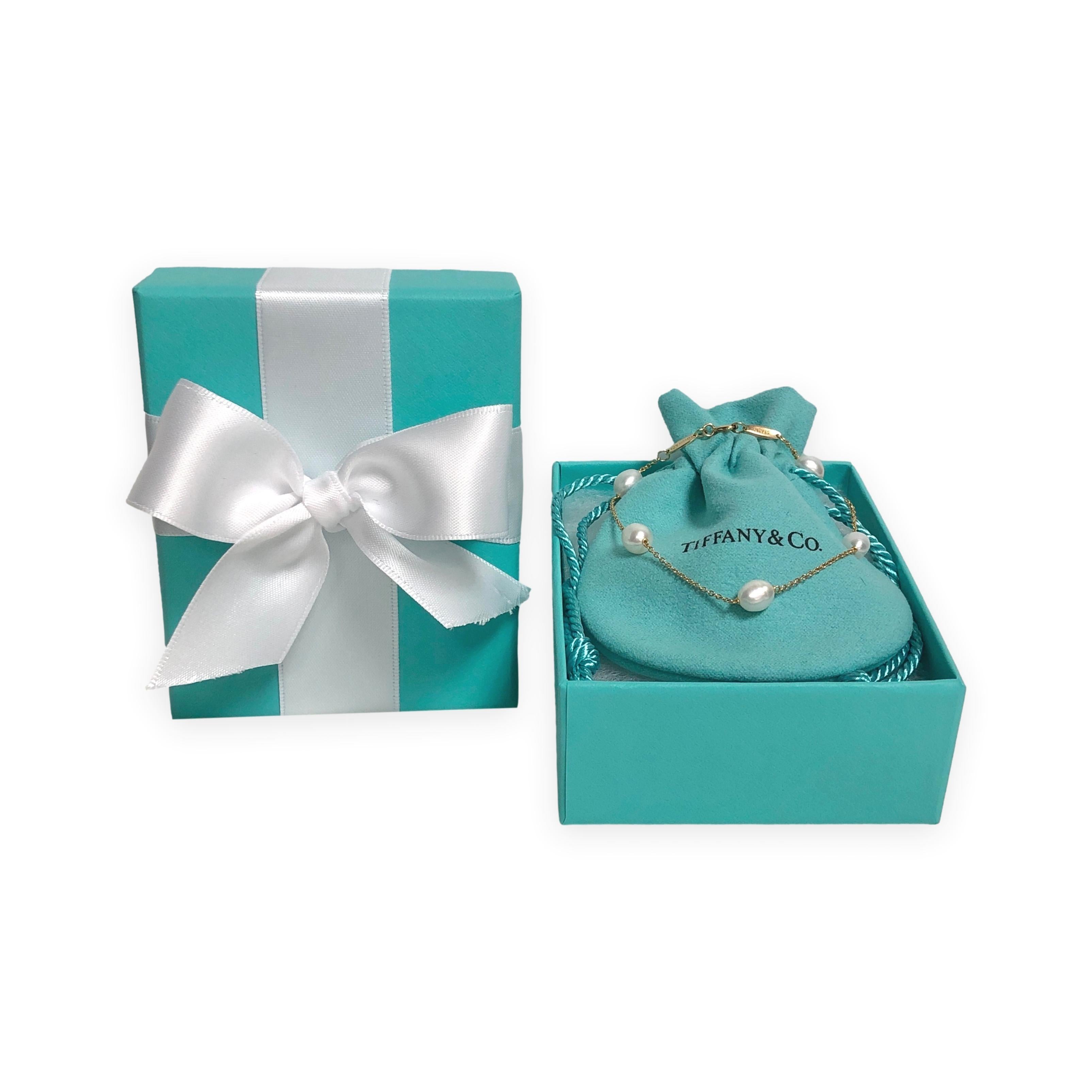 Tiffany & Co. Pulsera de oro amarillo de 18 quilates Peretti Pearls by the Yard 7