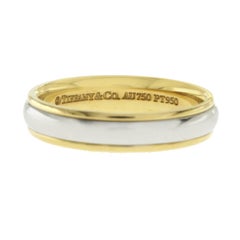 Bague en or jaune 18 carats et platine 950 de Tiffany & Co