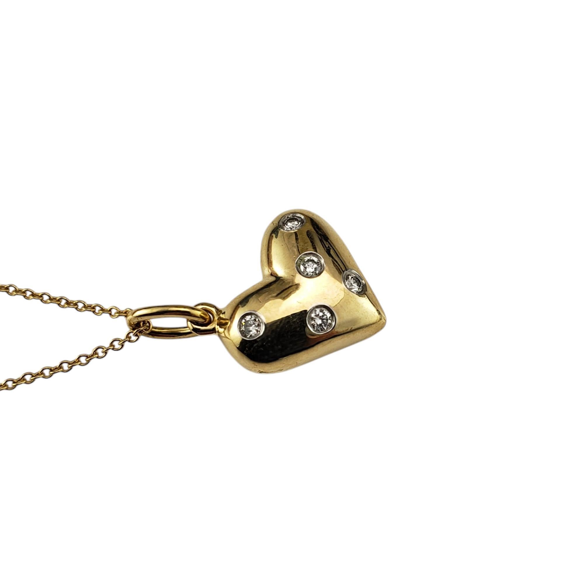 Tiffany & Co. Collar Corazón Étoile Diamante Oro Amarillo/Platino 18K #20501 Corte brillante en venta