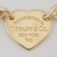 Tiffany & Co. 18k Yellow Gold Return To Tiffany Heart Tag Link Bracelet