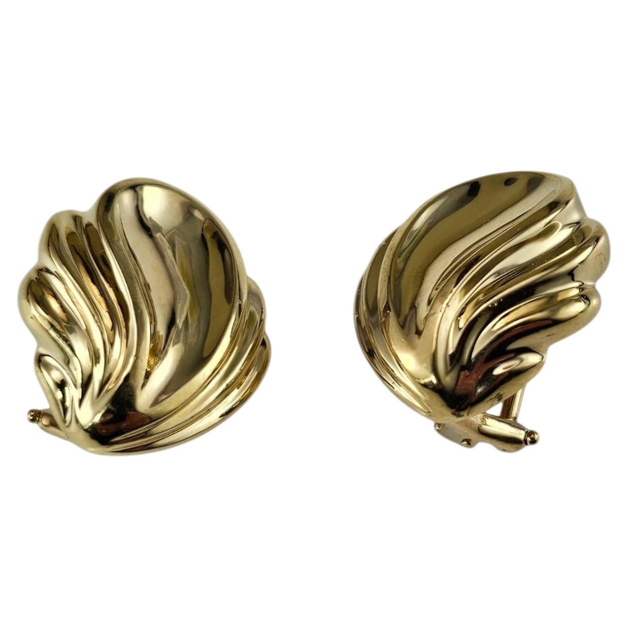 Orecchini a clip scanalati Tiffany & Co. in oro giallo 18 carati n. 25485