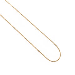 Tiffany & Co. 18K Yellow Gold Rolo Link Princes Chain Necklace