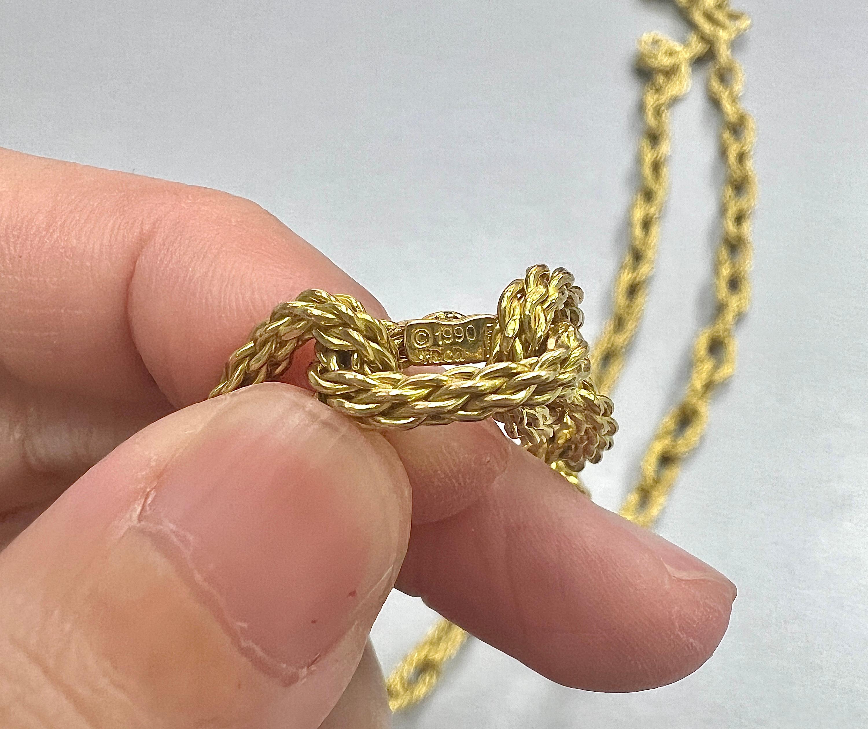 Tiffany & Co. Collana A. Link & Co. in oro giallo 18 ct. In condizioni ottime in vendita a New York, NY