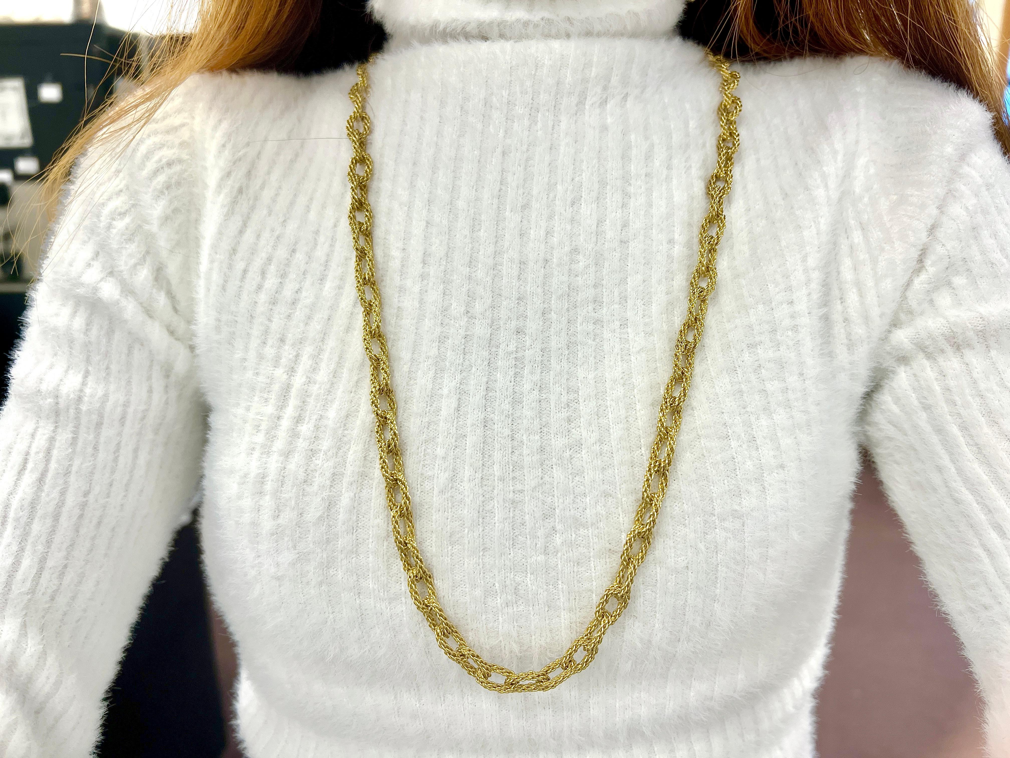 Tiffany & Co. Collana A. Link & Co. in oro giallo 18 ct. in vendita 2
