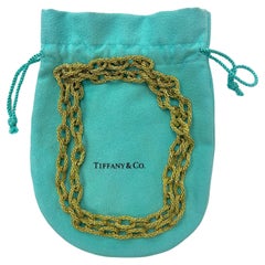 Tiffany & Co 18 Karat Gelbgold Seil-Gliederhalskette