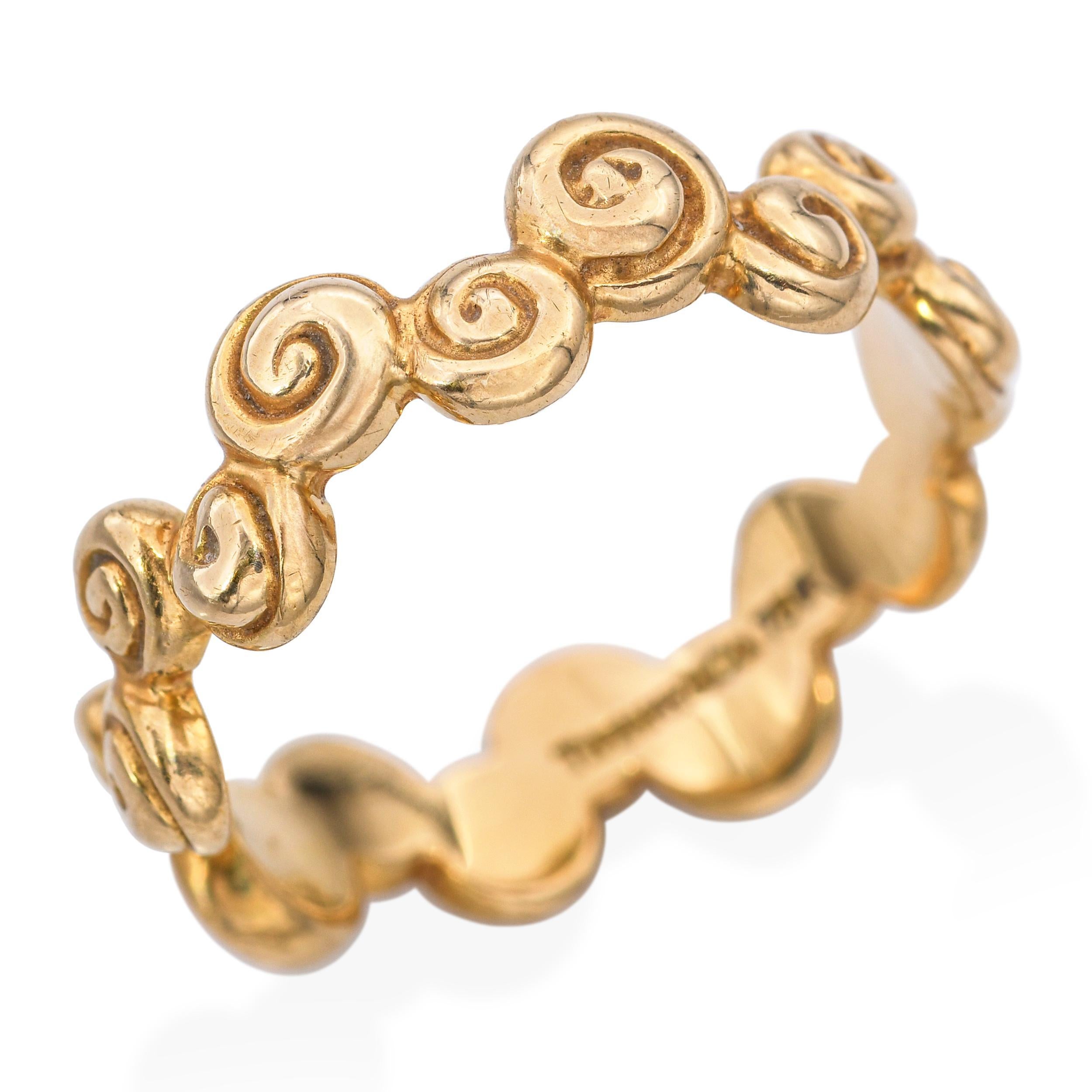 Tiffany & Co. Bague tourbillon en or jaune 18k Rosebud Unisexe en vente