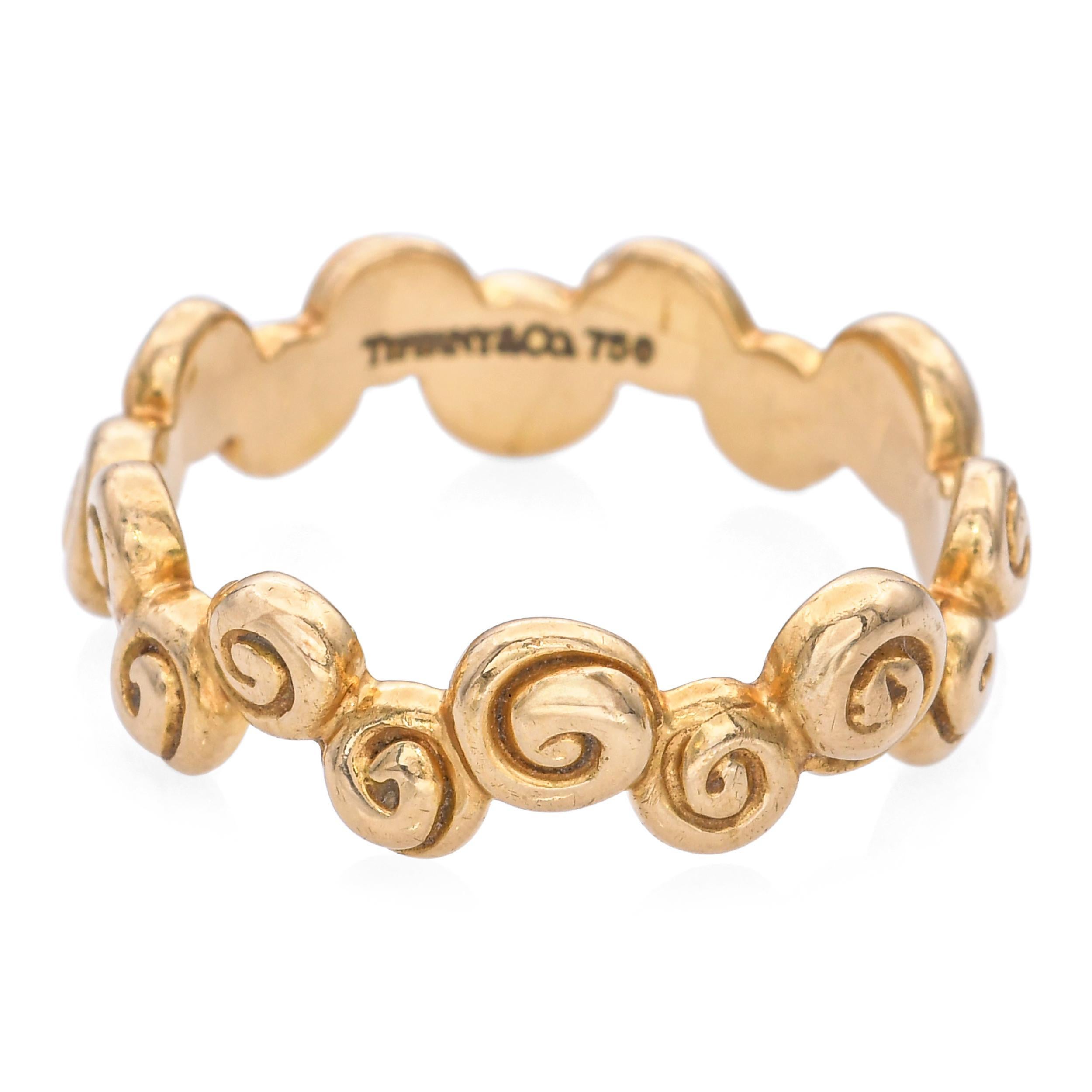 Tiffany & Co. Bague tourbillon en or jaune 18k Rosebud en vente 1