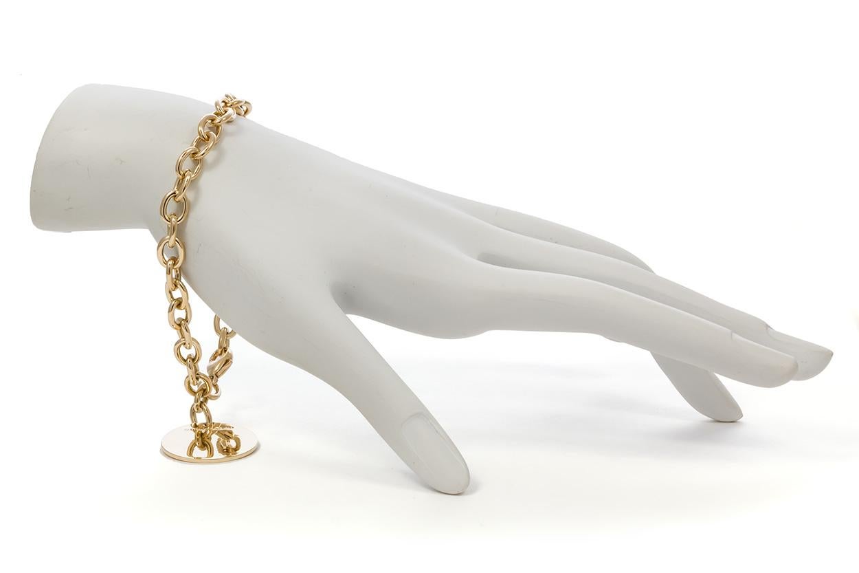 Contemporary Tiffany & Co. 18 Karat Yellow Gold Round Charm Bracelet