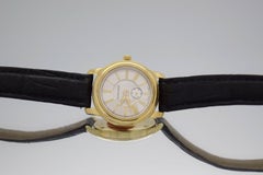 Tiffany & Co 18k Yellow Gold Round Roman Dial Quartz Watch 27mm