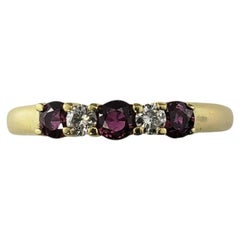 Anillo de oro amarillo de 18 quilates con rubíes y diamantes Tiffany & Co. talla 6,5 #21404