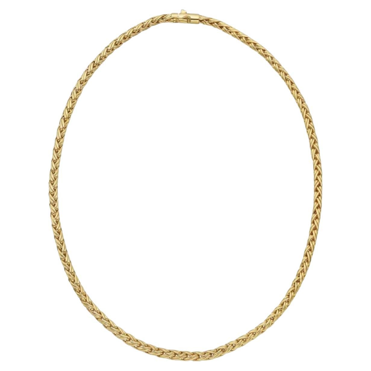 Tiffany & Co. Collana a catena con grano russo in oro giallo 18 ct. in vendita
