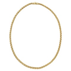 Tiffany & Co. 18k Yellow Gold Russian Wheat Chain Necklace