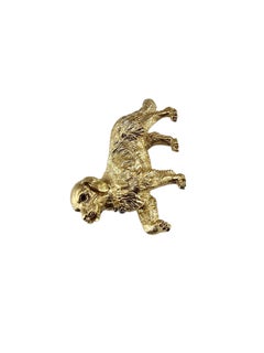 Spilla Tiffany & Co. in oro giallo 18 carati con zaffiro e diamante Golden Retriever #24952