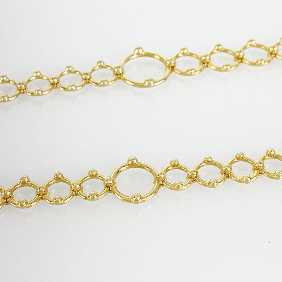 TIFFANY & CO. 18k Yellow Gold Sautoir Link Necklace Vintage Circa 1970s 1