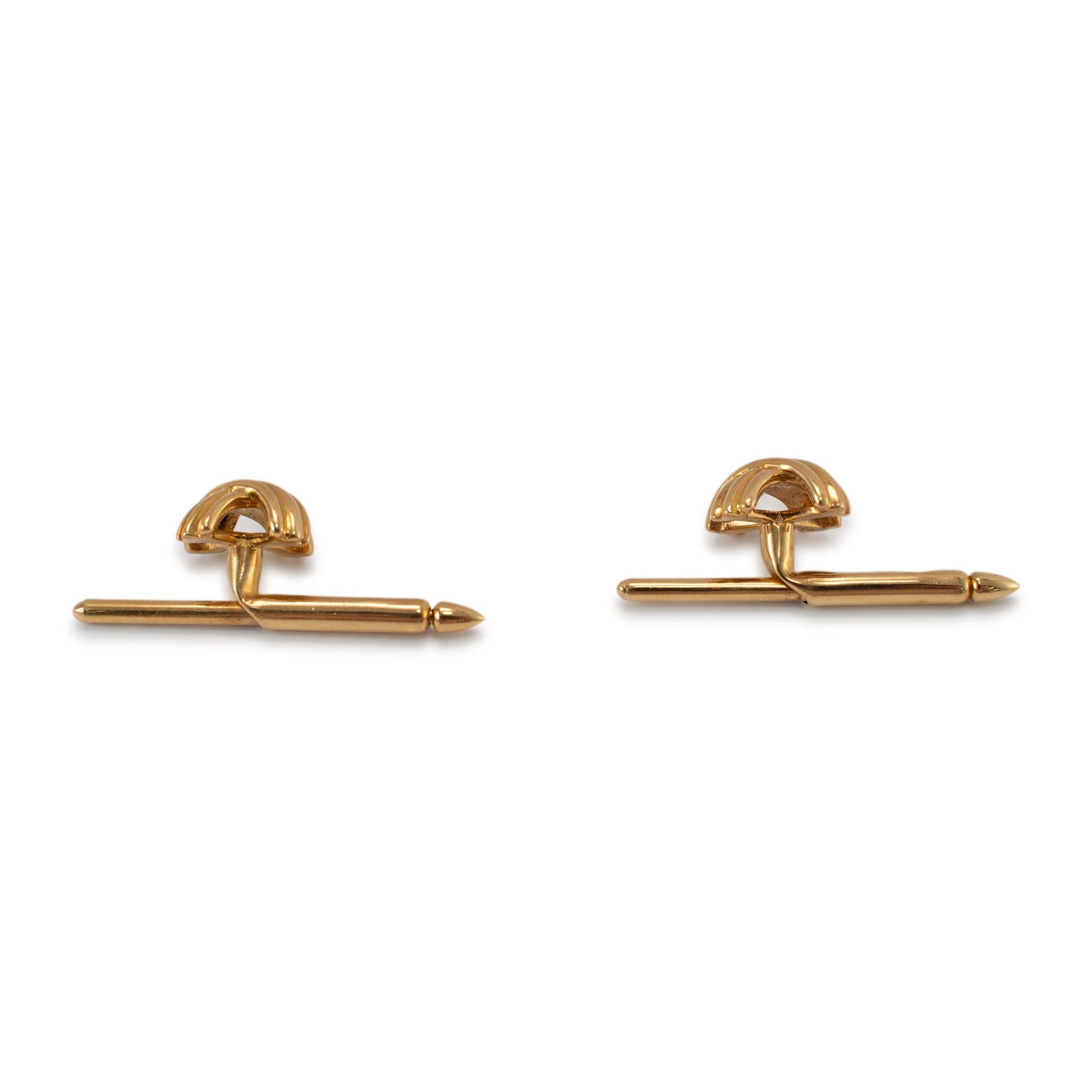 Tiffany & Co. 18K Yellow Gold Signature X Cufflinks For Sale 1