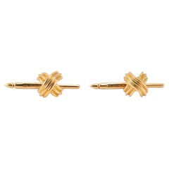 Tiffany & Co. 18K Yellow Gold Signature X Cufflinks